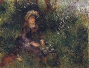 Pierre Renoir Madame Renoir with a Dog USA oil painting artist